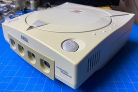 SEGA Dreamcast Console Model 1 Battery/Fuse Mod Clean Lubed GD Drive S-Vid Cable