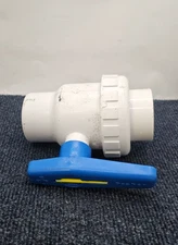 Praher 150-010 Union Ball Valve Socket Slip Blue Handle