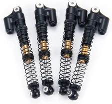 Aluminum RC Shocks Adjustable 53mm Long Shock Absorber Damper for 1/24 Black 