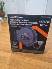 40ft Heavy-Duty Retractable Extension Cord Reel SHIPS SAME DAY!