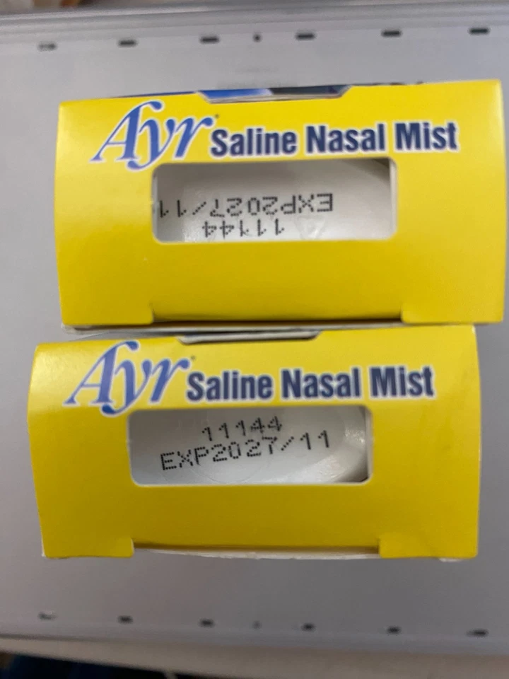 Носовой туман Ayr Saline для ежедневного ухода за носом, 50 мл (лот из 2) срок годности 2027/11 - Изображение 3 из 4