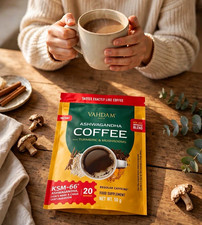 Vahdam Ashwagandha Instant Coffee Turmeric & Mushroom 100g