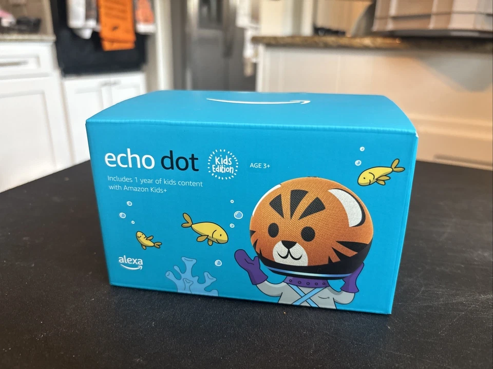 Amazon Echo Dot Kids Edition (4. Gen.) Smart Lautsprecher - Tiger