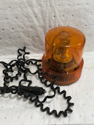 Amber Safety Light With Magnetic Base Emergency Tow Hazard Prevention 12volt