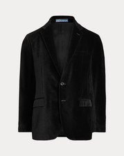 POLO Ralph Lauren Soft Tailored Fit Velvet Jacket, Black, Size 40 R - NWOT