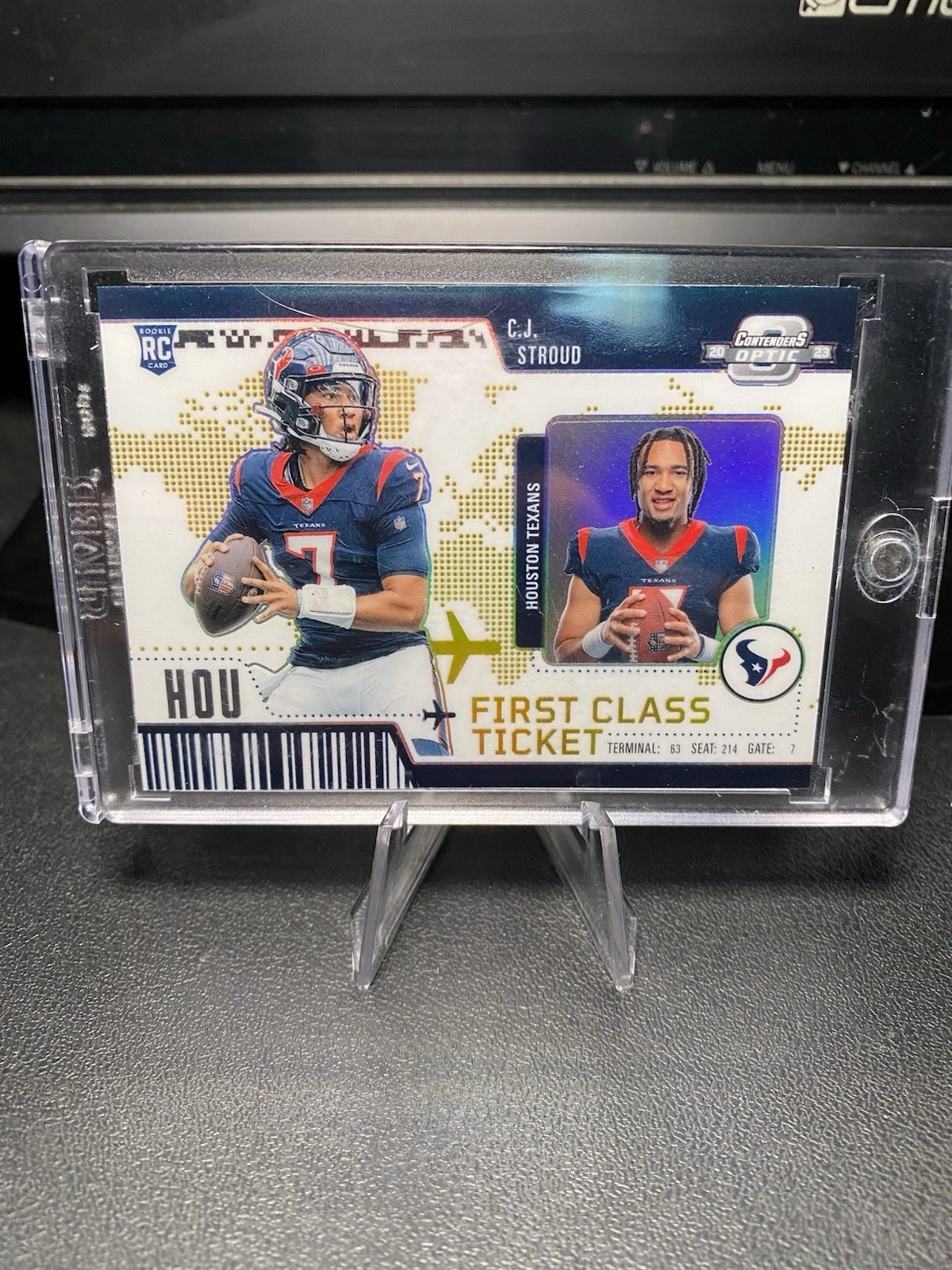 CJ Stroud Panini Contenders Optic First Class Ticket #FCT2 Gold