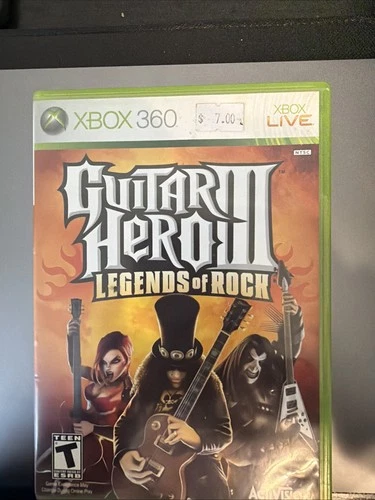 Guitar Hero III: Legends of Rock (Microsoft Xbox 360, 2007) CIB