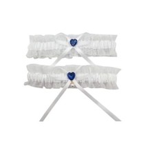 Women's Stretch Wedding Bridal Garter with Pearl Prom Garter Satin Garters Se...