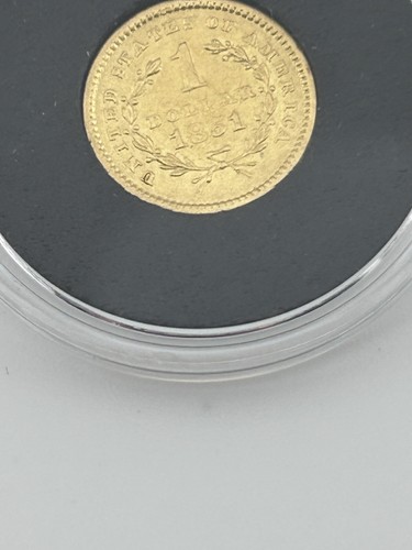 1851 US $1 Liberty Head Gold Coin HI-GRADE Historic Antique Coin (XF-UC) Rare!!! - Picture 10 of 12