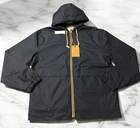Weatherproof Vintage Windbreaker Hooded Mens Rain Jacket Coat - Navy Blue (Sz M)