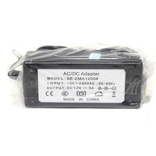 AC / DC Power Supply Adapter Transformer 12V 5A for LED 3528 5050 Strips NEW