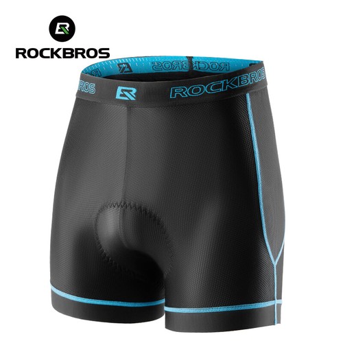 ROCKBROS Men Bike Underwear Pants Soft Sponge Gel Padded 3D MTB Cycling Shorts - 第 12/12 張圖片