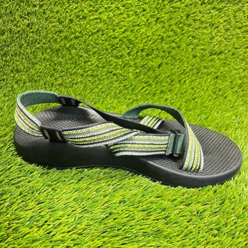 Chaco Z/1 Classic Mens Size 12 Green Black Beach Walking Outdoor Sport Sandals - Picture 4 of 10