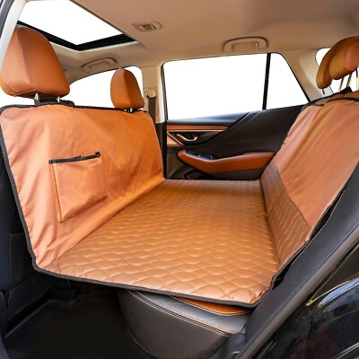 MARKSIGN Back Seat Extender for Dogs Heavy-Duty Back Seat Reversible Cover