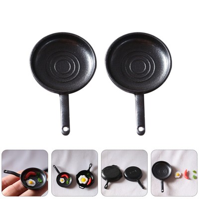  2 Sets Mini Pan Poached Egg Accessories Miniature Kitchenware