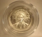 2021 Oglala Lakota Sioux Chief Buffalo 1oz. 999 FINE Silver Round HIGH RELIEF