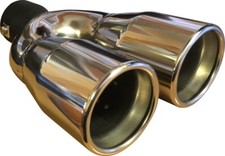 9.5" Universal Stainless Steel Exhaust Twin Tip Mercedes-Benz G-Class 1989-2016