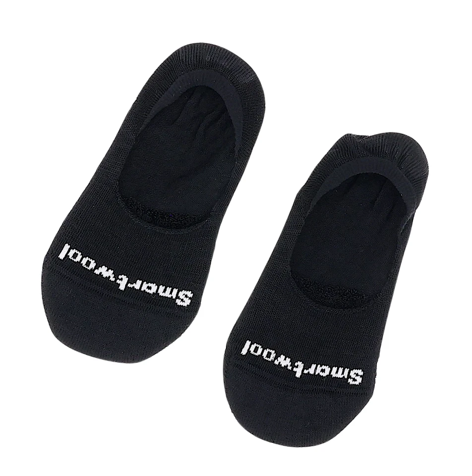 Meias Smartwool L11226 Feminina Preta Almofada Hide & Seek No-Show 1 Par Tamanho P - Imagem 2 de 4