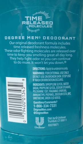 3 Pack Degree 48H Deodorant For Men Arctic Edge 2.7oz Each - Picture 2 of 2