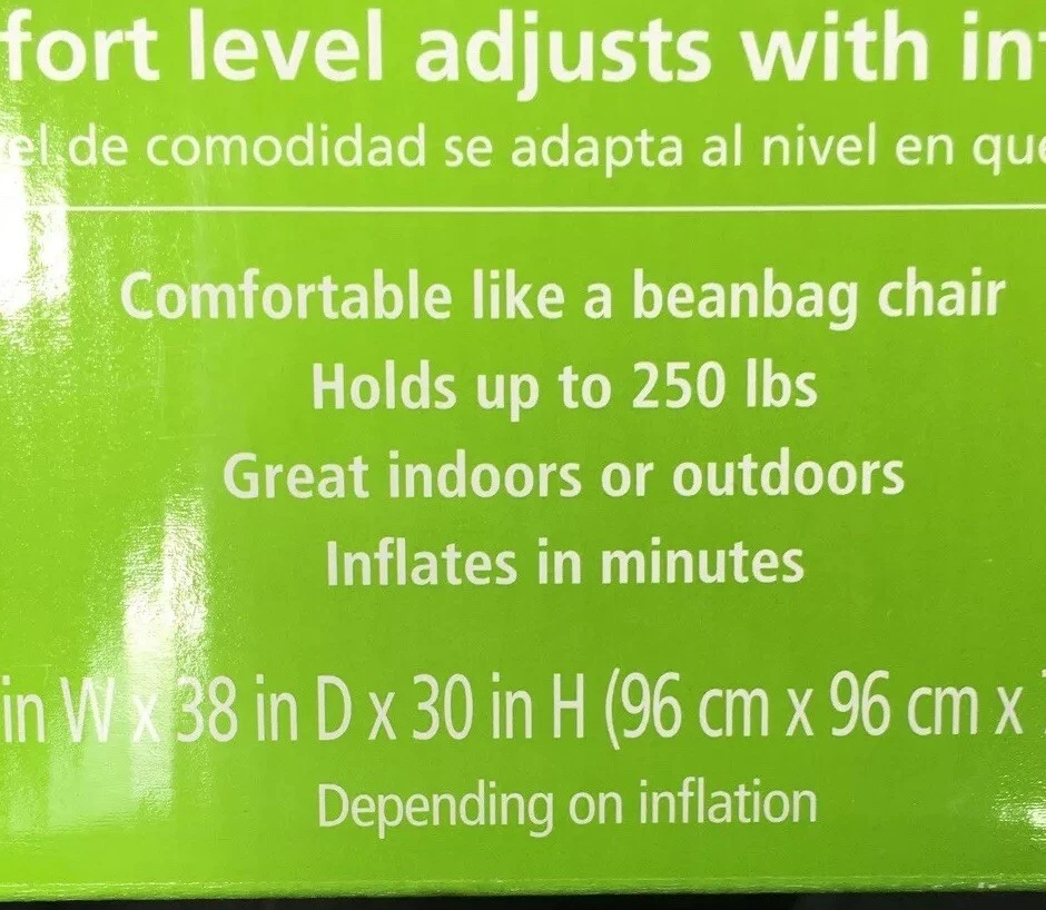 Silla inflable Mainstays Kids brillante dorada tiene capacidad para 250 libras de entrada/exterior para puertas Foto 4 de 4