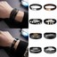 thumbnail 8 - Fashion Mens Stainless Steel Leather Bracelet Wristband Cuff Punk Bangle Jewelry