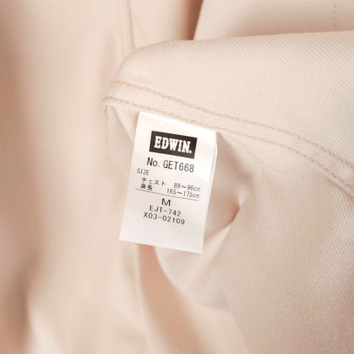 EDWIN Giacca da lavoro uomo in twill di cotone panna - Taglia M - Foto 8 di 8