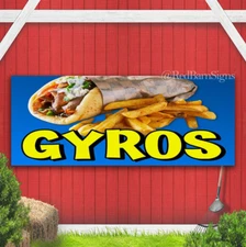 GYROS Indoor Outdoor Banner Sign with grommets