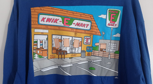 Primark - The Simpsons Kwik-E-Mart L/S graphic T-shirt - Medium - Blue - Exc' - Picture 6 of 6