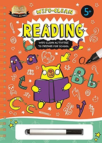 Help with Homework: Reading: Wipe-Clean Workbook by Igloobooks Spiral bound The
