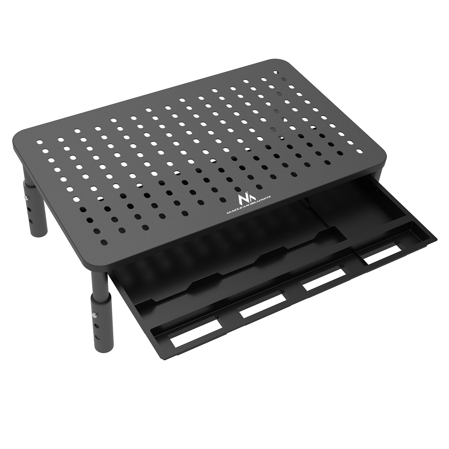 Support de moniteur réglable en hauteur à 3 niveaux pour rehausseur écran PC ergonomique