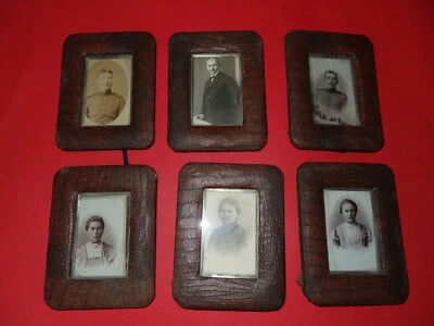 6 antike Bilderrahmen mit antiken Porträt-Darstellungen 13x10,5cm - Bild 1 von 4