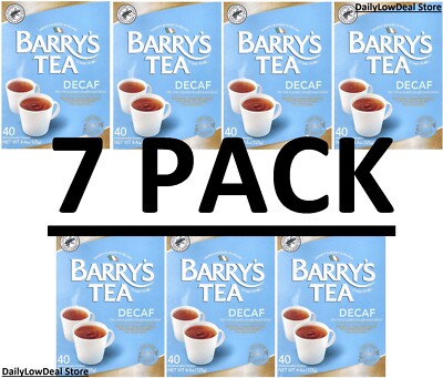 7 PACK - Barry's Tea, Decaf Blend, 40 Tea Bags (Total 280 Tea Bags ...