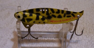 051025 VINTAGE  HEDDON SONAR 433 LURE  2.5''  YELLOW COACH LOT F