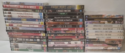 Reseller Bulk Lot of 46 DVDs, NEW SEALED, MANY GENRES