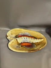 Vintage California Yellow &Orange Ashtray USA 404 ( Z 8)