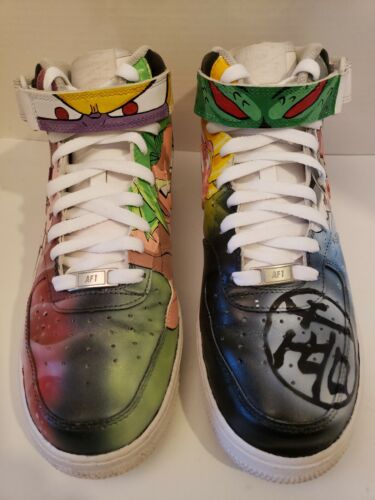 NIKE AIR FORCE 1 ONE CUSTOM DRAGON BALL Z MEN 9.5 