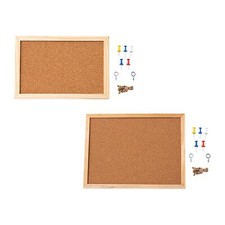 Cork Bulletin Board Vision Board Tack Board Wooden Memo Notes Wall Decor Photo
