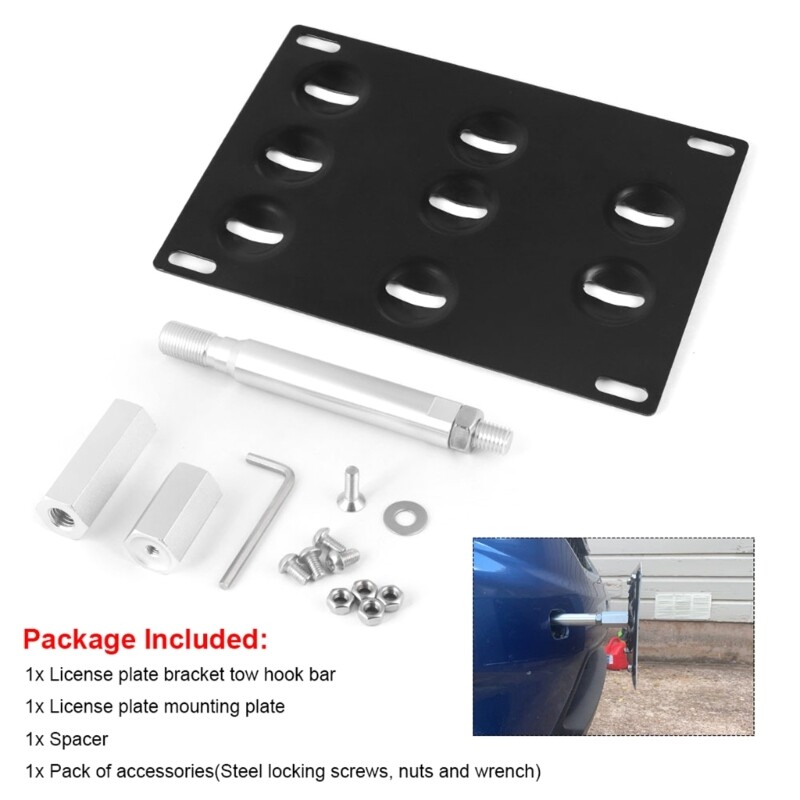 For 2013-2016 Subaru BRZ Front Bumper Tow Hook License Plate