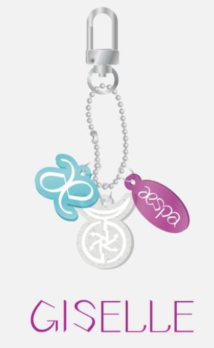 aespa Next Level SMTOWN OFFICIAL GOODS ACRYLIC KEY RING CHARM SET