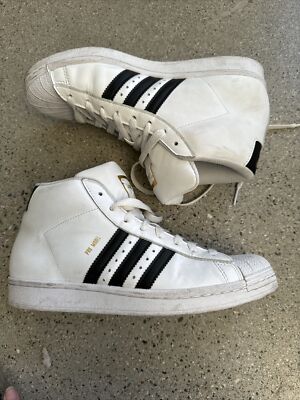 Adidas Pro Model Shoes Mens 11.5 White Black Basketball Sneakers FV5722 Retro Adidas Pro Model White Black Gold OG Originals Retro FV5722  main image 2