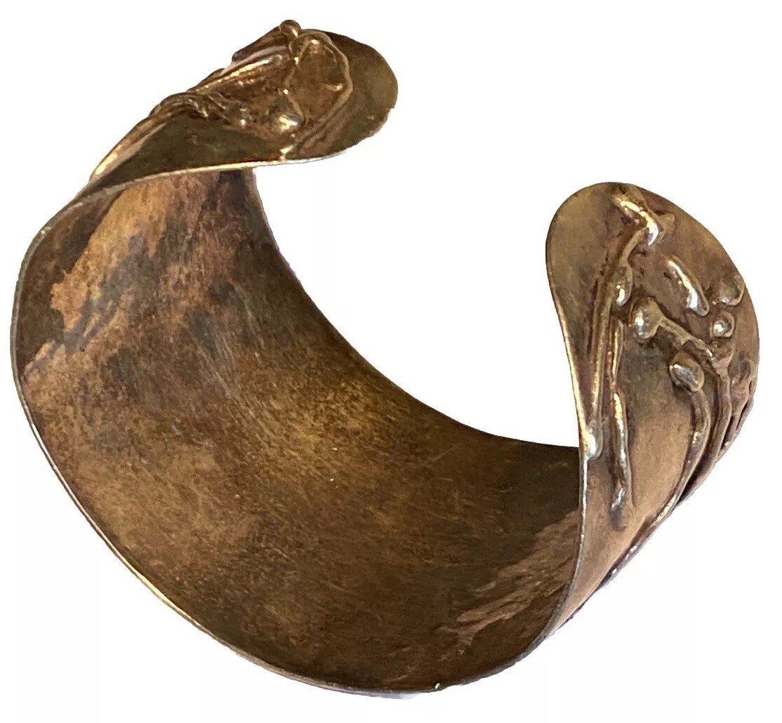 LARGE SILVER STUDIO ARTISAN REPOUSSÉ BRUTALIST MO… - image 20