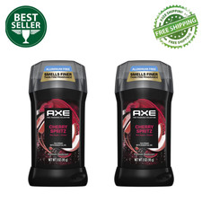 Axe Fine Fragrance Cherry Deodorant Stick for Men 3 oz, 2 Pack Fresh Scent Boost