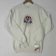 Vtg 80s 90s RIT Computer Engineering Sweater M White Crewneck NWT Rochester