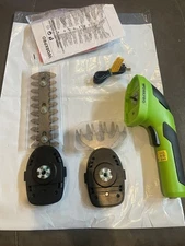 WORKPRO Cordless Grass Shear & Shrubbery Trimmer - 2 in 1 Handheld 7.2V