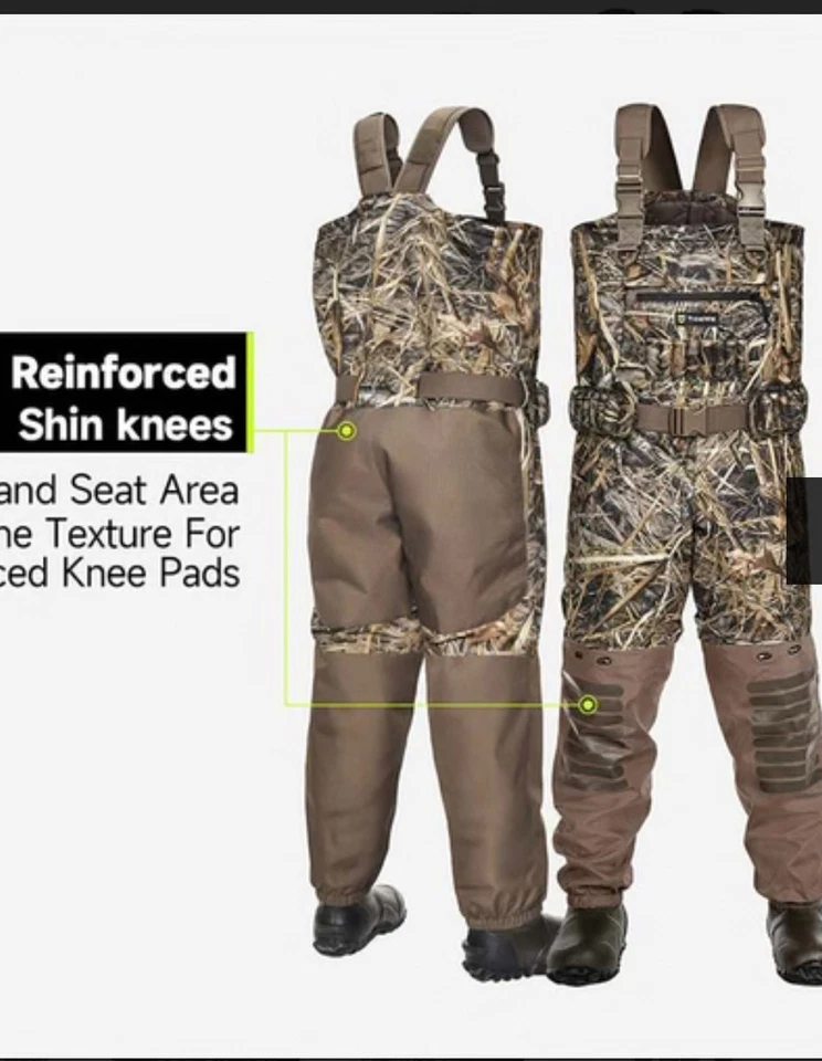TIDEWE AquaWade Pro Insulated Duck Waterfowl Hunting Breathable Waders 1600(8) - Image 4 of 4