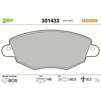 Valeo 301433 Bremsbelagsatz FüR Ford Jaguar Bremse BremsbeläGe