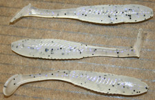 3.5" Swim Minnow Violet Pepper Paddle Tail Swimbait Trailer for A Rig 50 pack