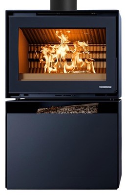 Thermorossi Kaminofen MOONLIGHT Wood 11 kW Stahl Holzofen Stückholzofen 
