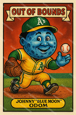 GW906 Blue Moon Odom Out of Bounds Oakland A's 12x18 16x24 Photo