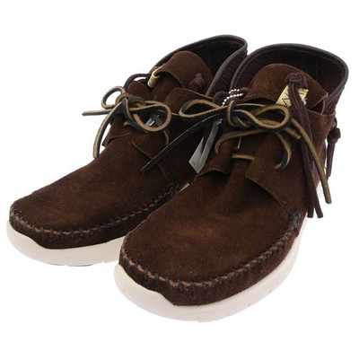 Mens Visvim VISVIM 19AW 0119202002001 UTE MOC TRAINER MID FOLK Dark Brown Beige